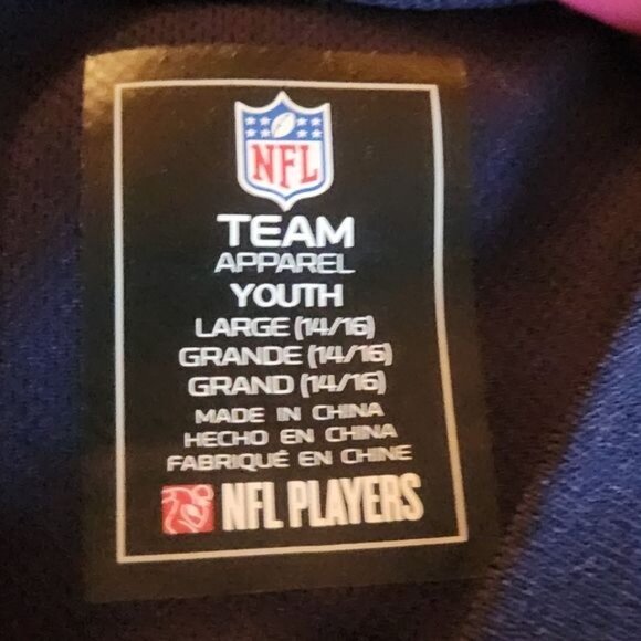 NFL New England Patriots Julian Edelman #11 TEAM APPAREL boys Large 14/16 - Picture 9 of 9